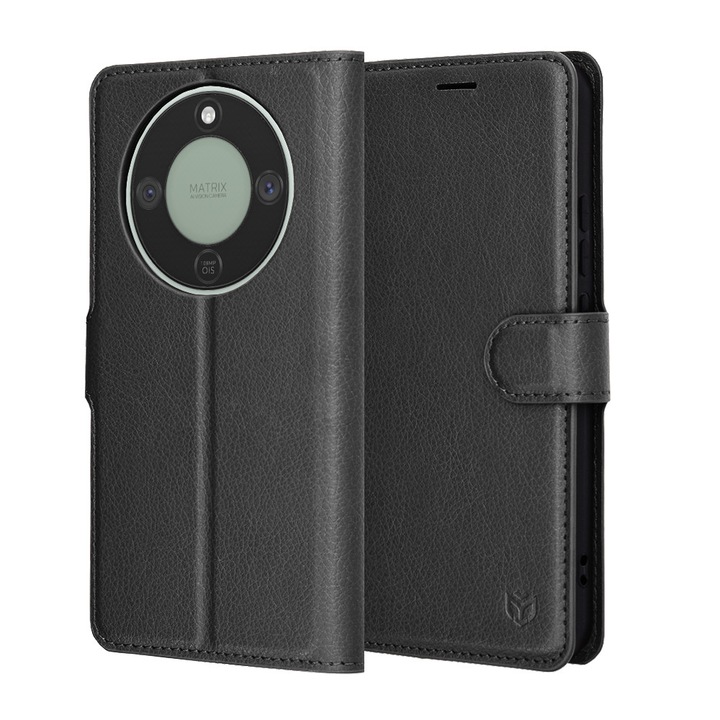 Husa pentru Honor Magic8 Lite - Techsuit Leather Folio - Black