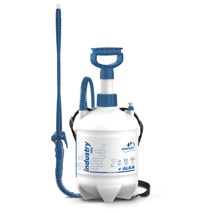 Opryskiwacz MAROLEX Industry Lite Alka, 44cm, 130cm, cu pompa, pentru aplicatii chimice