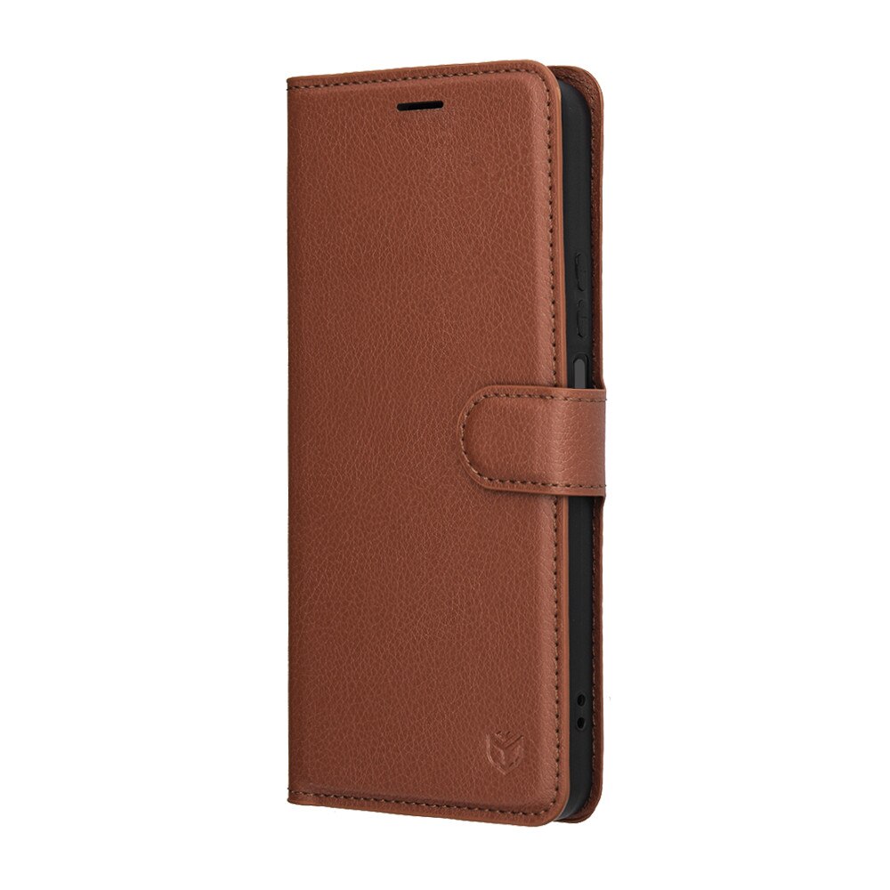 Husa tip carte pentru Honor 400 Smart 5G / 400 Smart 4G / X7d 4G, inchidere magnetica, Accesorio Leather Folio, Brown
