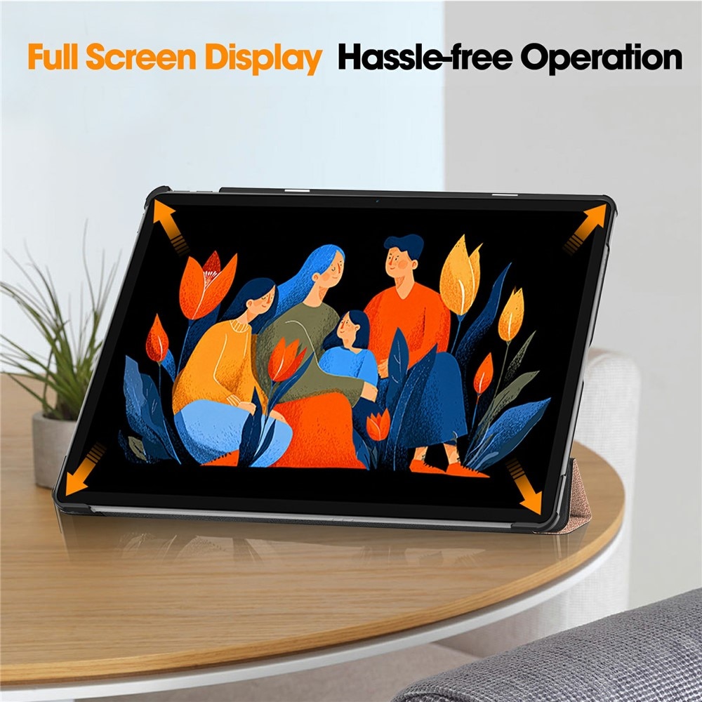 Husa pentru tableta Lenovo Idea Tab Plus 12.1, Accesorio Fold Pro, Rose Gold