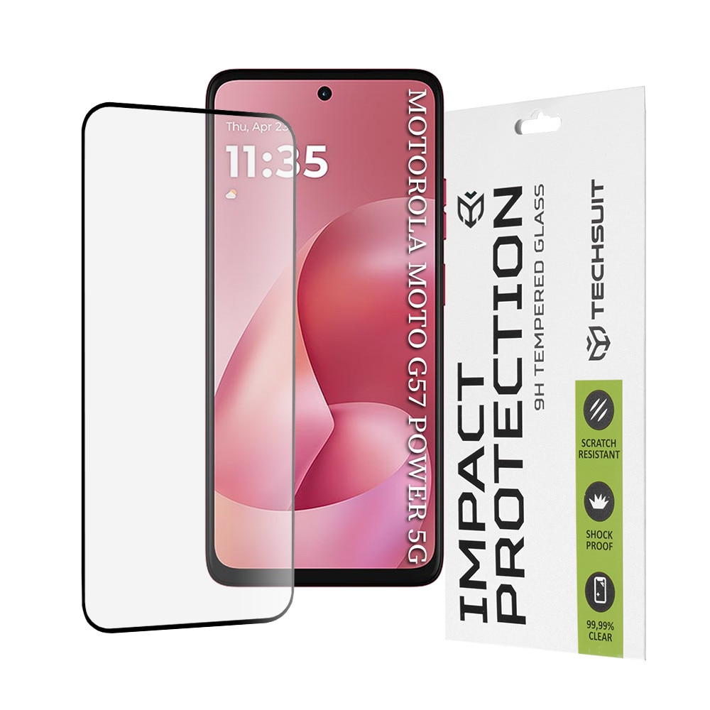 Folie sticla pentru Motorola Moto G57 Power / G67 Power, 111D Full Cover / Full Glue, Black