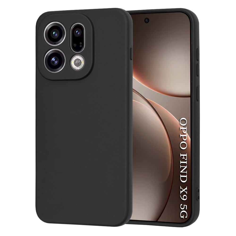 Husa silicon pentru Oppo Find X9, Accesorio Soft Flex, Negru