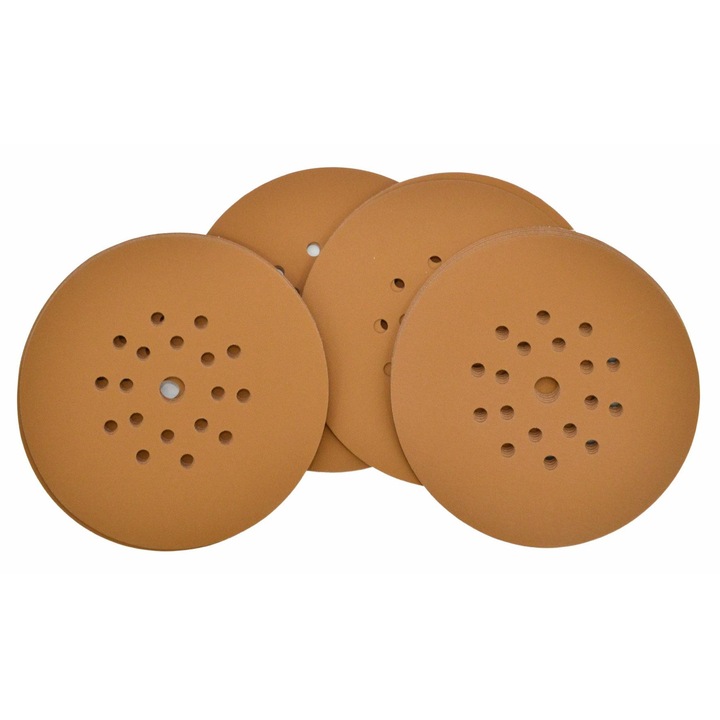 Discuri de slefuit Awtools, 225mm, P150, set 25 bucati, cu gauri, pentru glet si tencuieli