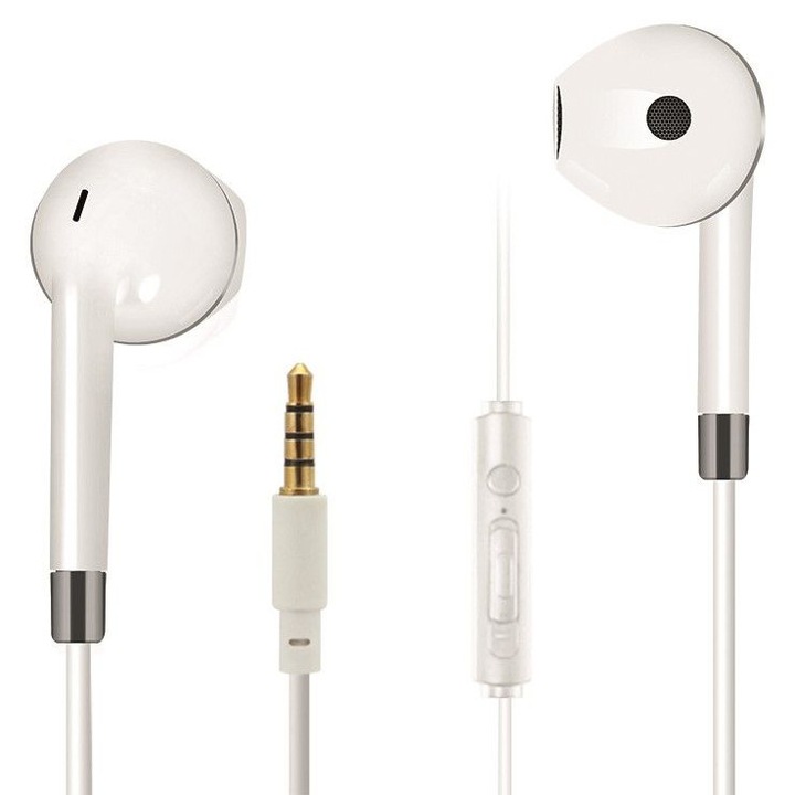 2GO Comfort In-Ear Stereo Headset White, 207427, Mikrofon/Fülhallgató