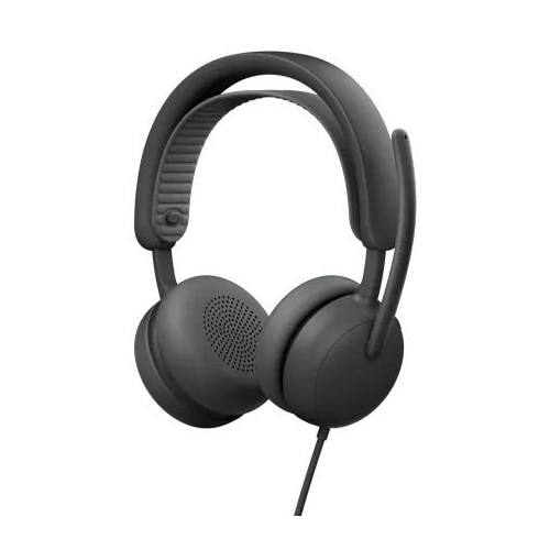 Casti cu fir Logitech Zone Wired 2, microfon, USB-C, 1,9m, grafit