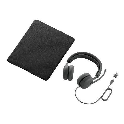 Casti cu fir Logitech Zone Wired 2, microfon, USB-C, 1,9m, grafit