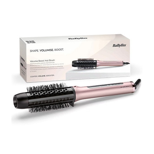 Perie termica, BaByliss, Volume Boost HSB200E, 38 mm, anti-frizz, 4 trepte temperatura