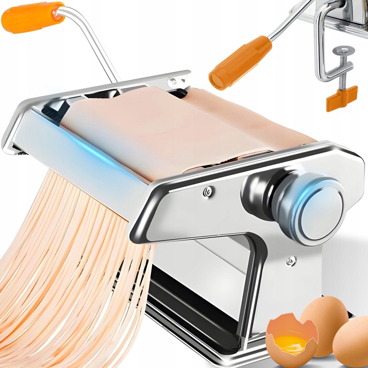 Masina de facut paste, inox, 3 in 1, pentru ravioli si lasagna, dimensiune XL