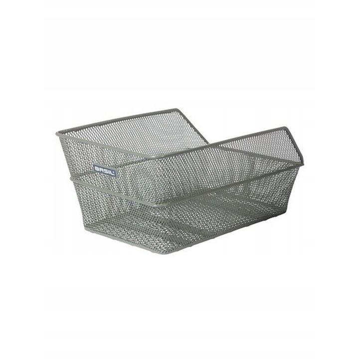 Cos portbagaj bicicletă Basil Cento, otel, verde masliniu, 45x31x21cm, montaj spate