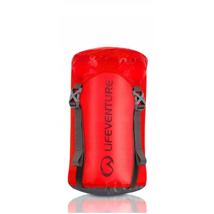 Lifeventure Ultralight 5L kompressziós zsák, piros, nylon, 320x160x160mm