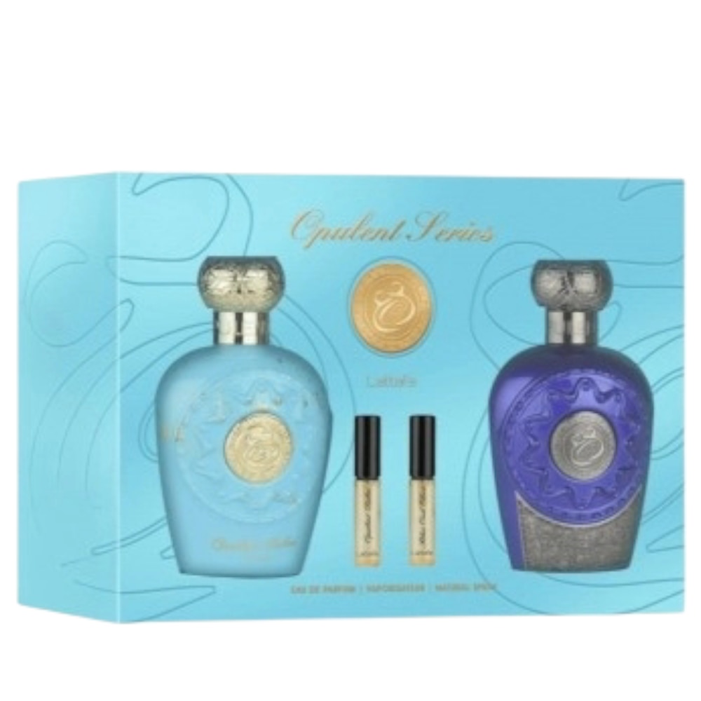 Lattafa 2点セット Set Parfumuri Lattafa, Opulent Dubai 100 ml & Opulent Blue Elixir
