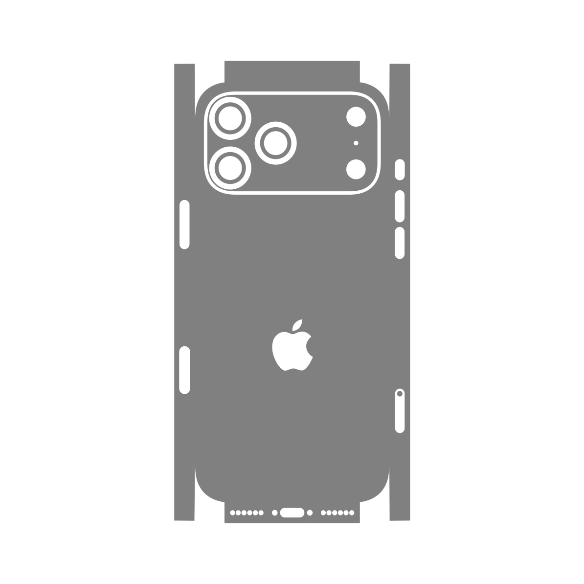 Folie iSkinz pentru Apple iPhone 17 Pro Max - Carbon Transparent, 360 Cut, Skin Adeziv Full Cover, Protectie Carcasa Spate si Laterale