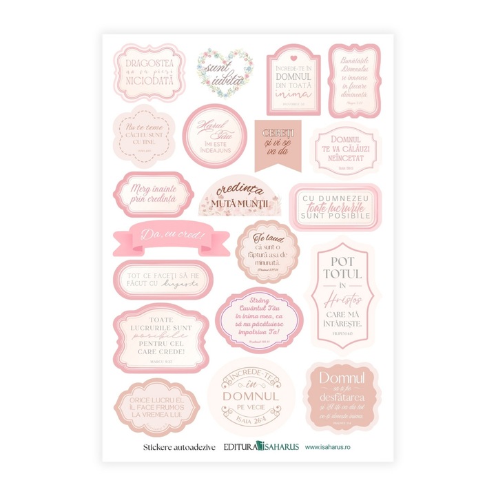 Stickere cu versete biblice, ideale pentru jurnal sau Biblie