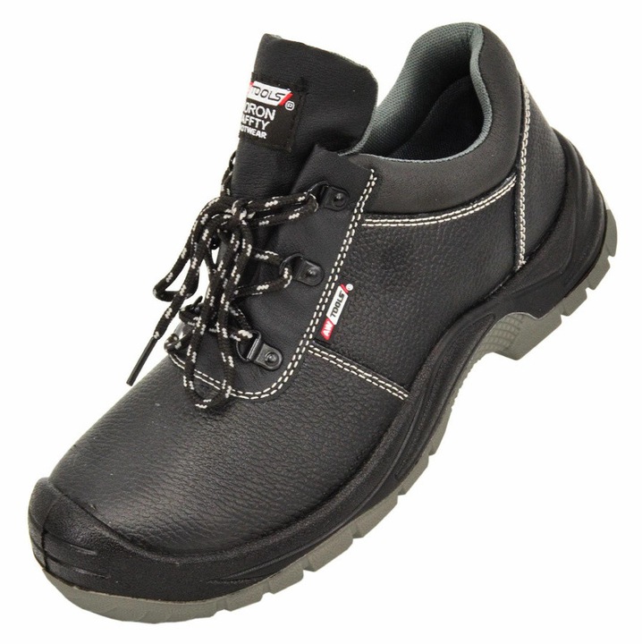 Pantofi protectie, AwTools, piele naturala, negri, 41 EU