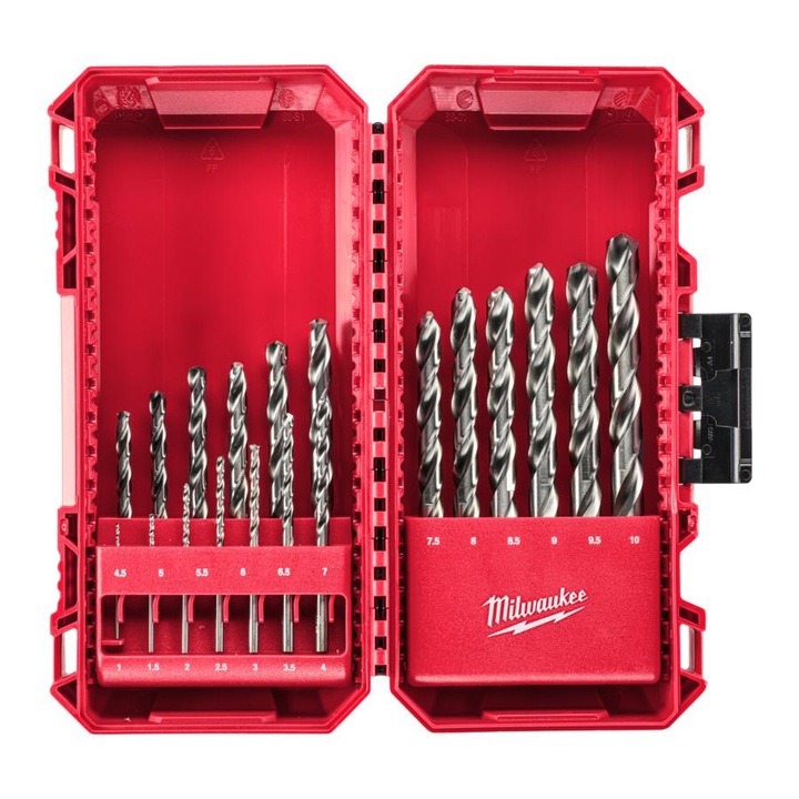 Set burghie metal HSS-G Thunderweb Milwaukee 19 buc 1-10mm