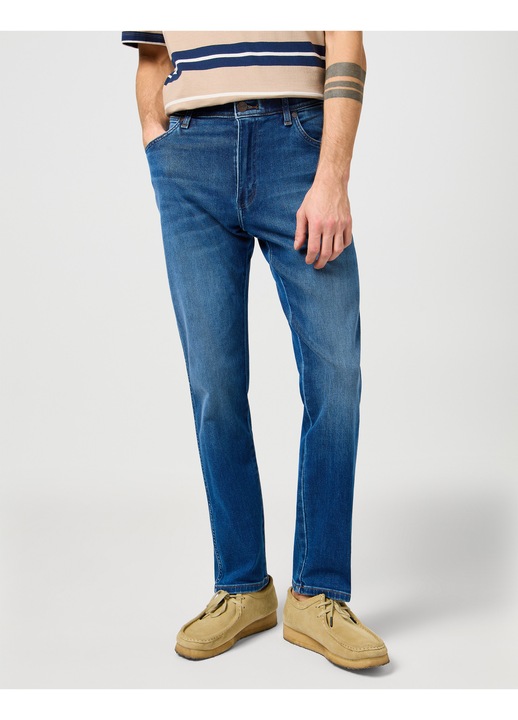 Férfi farmernadrág, Wrangler, River, kék, pamut