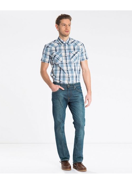 Blugi barbati Levi's 527, ajustati, evazati, albastru, bumbac