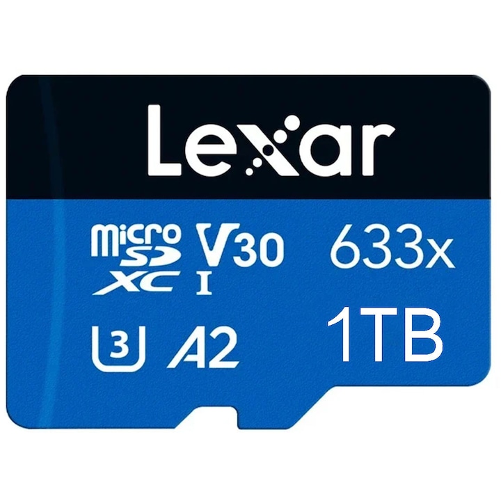 Карта micro SD 1TB, UHS-I, 100MB/s, с адаптер