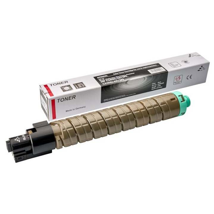Minősített Kompatibilis Toner, Ricoh, Ric C2800 B Integral-Germany Lézer, 20 Ezer Oldal, Prémium Fekete, Kompatibilis a RICOH AFICIO MP C2800, MP C3300 NASHUATEC MP C2800, MP C3300 modellekkel