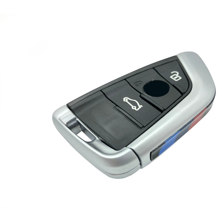 Carcasa Cheie 3 Butoane Negre INGENIO pentru BMW M, lama blank, fara logo