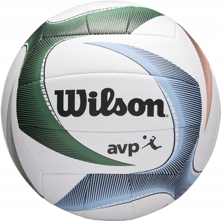 Плажна волейболна топка Wilson AVP PXL, бяло-зелено-синьо-червено, размер 5