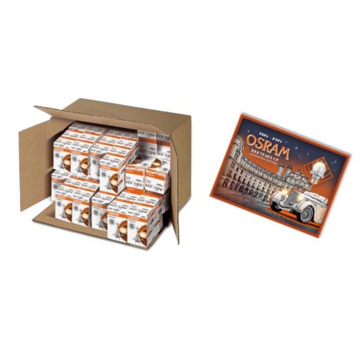 Set becuri Osram H7 30 buc, multicolor