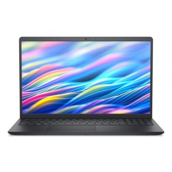 Laptop DELL DC15250, 15.6" Full HD, Intel® Core™ 3 100U pana la 4.7 GHz, 8 GB RAM DDR4, 512 GB SSD, Intel Graphics, Windows 11 Home, Black 512 GB