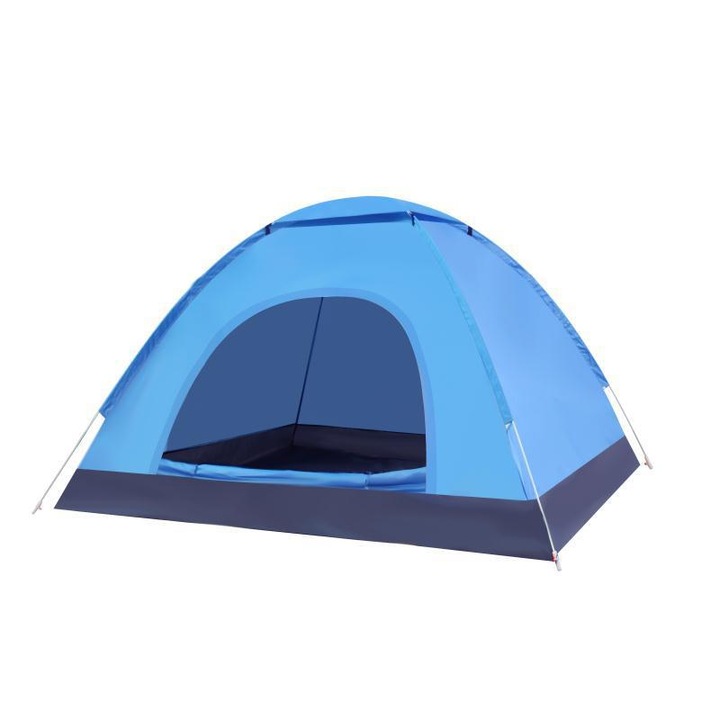 Cort camping 2 persoane TodyJeyHo, impermeabil 1000mm, greutate 1kg, montare rapida, usor de transportat
