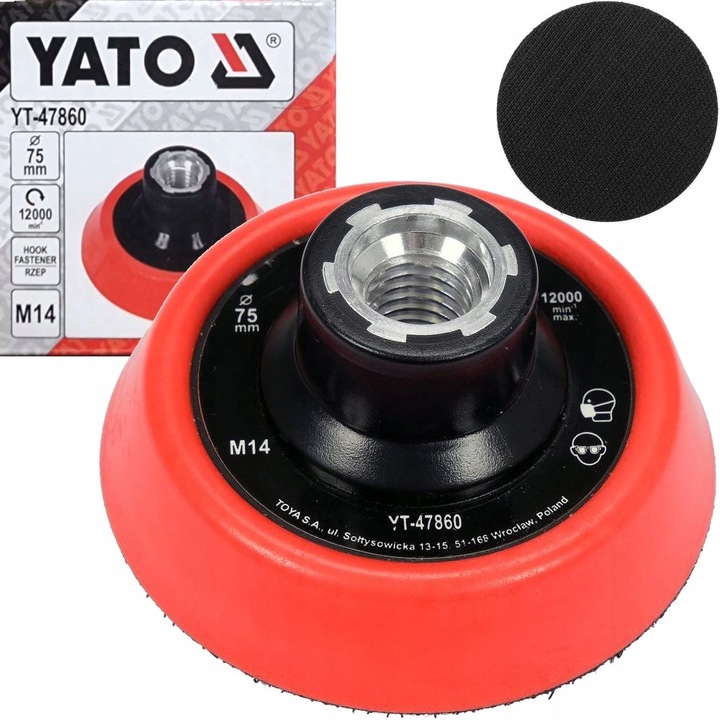 Suport Pad Polizor 75mm M14 cu Velcro