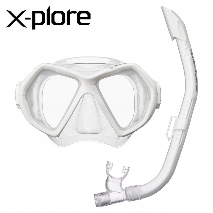 TUSA X-PLORE RC-0107 Fehér Snorkeling Maszk és Snorkel Szett