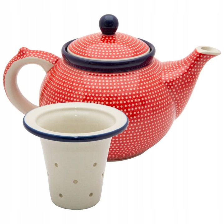 Ceinic Ceramica Bolesławiec 1.2L, Handmade, Sitka Incl