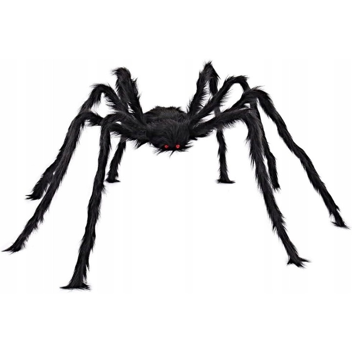 Paianjen Gigant Halloween Decorative 1, 52m, Negru, Rezistent Apa