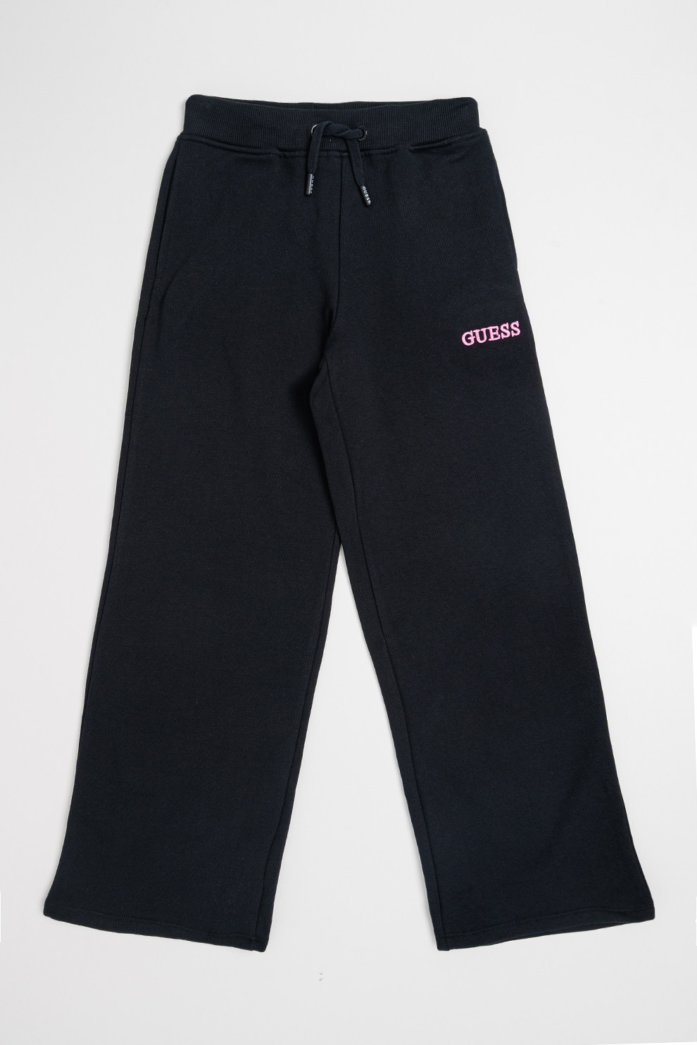 GUESS KIDS, Pantaloni de trening cu croiala ampla si logo, Negru, 157-166 CM
