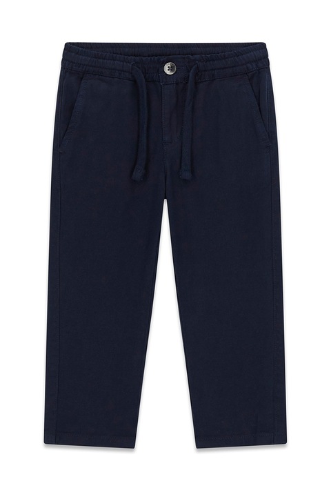 GUESS KIDS, Pantaloni din amestec de lyocell si in, Albastru ultramarin