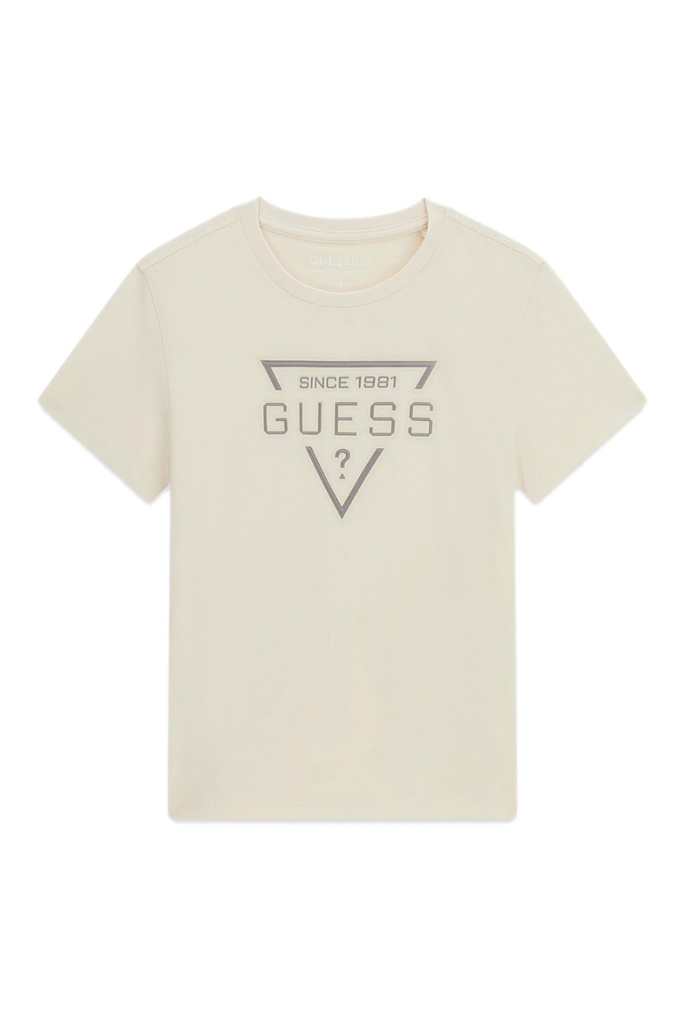 GUESS KIDS, Tricou cu imprimeu logo, Bej inchis, 125-135 CM