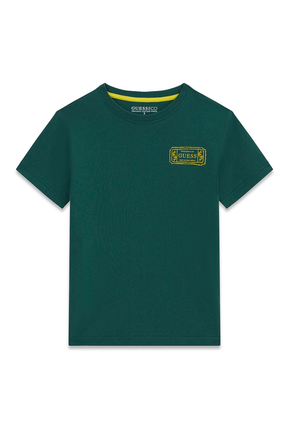 GUESS KIDS, Tricou cu imprimeu logo, Verde englez, 166-175 CM