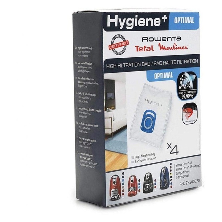 Set 4 saci aspirator Groupe SEB Rowenta Hygiene+ ZR200520