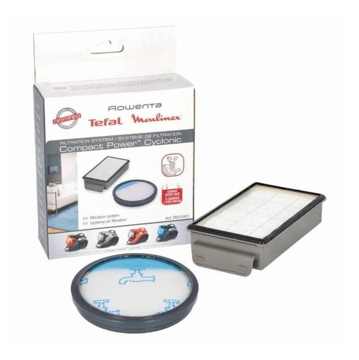 Set Filtre Original Rowenta ZR005901 (HEPA + Spuma) pentru Aspirator RO3753EA4Q0 RO370EO