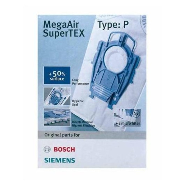Set 4 saci aspirator microfibra Bosch BSG si Siemens BBZ41FP 00468264