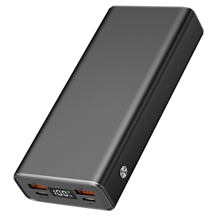 2GO Alu20 20000mAh PowerBank Black, 276795, Powerbank