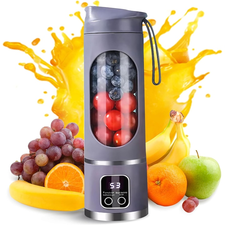 Mini Tocator Electric cu Acumulator Intern, Portabil, Fara Fir, pentru Tocat si Maruntit Legume, Carne si Condimente, Capacitate 280 ml, ORIGINAL DEALS