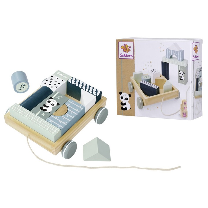 Építési utánfutó, Simba, fa, 11 tömb, 18x17, 5cm