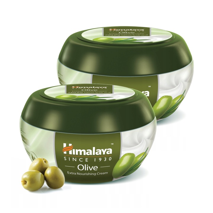 Pachet 2x Olive Extra Nourishing Cream hidratáló krém Olive Extra Nourishing Cream hidratáló krém, HIMALAYA, 2x50ml
