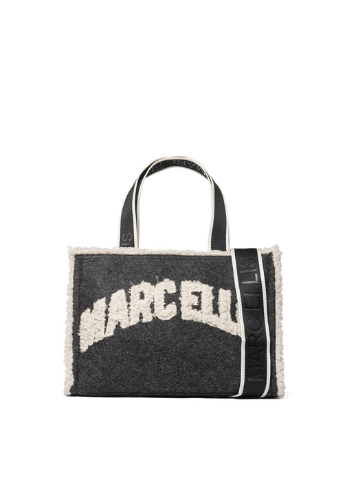 Marc Ellis, Geanta shopper din material textildwqf, Negru stins