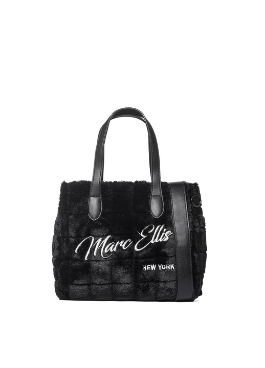 Marc Ellis, Geanta cu bareta de umar si fermoar Fezzan, Negru