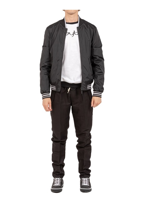 BY Byblos, Jacheta regular fit Valerian Prime, Negru