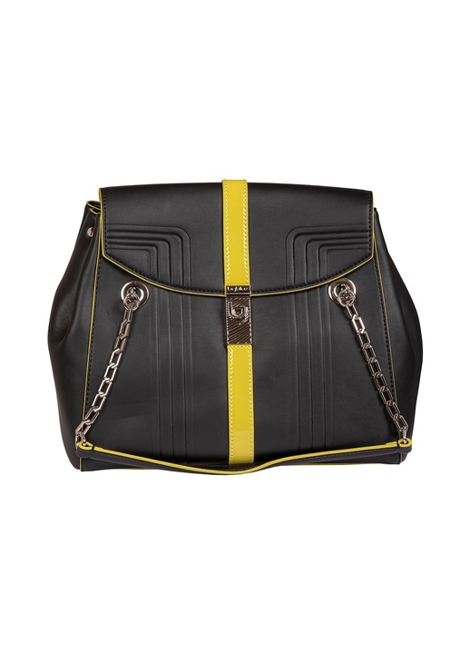 BY Byblos, Geanta de umar Veridia Pro, Galben, Negru