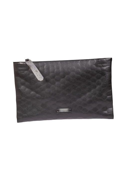 BY Byblos, Geanta plic de piele ecologica Eridan Prime, Negru