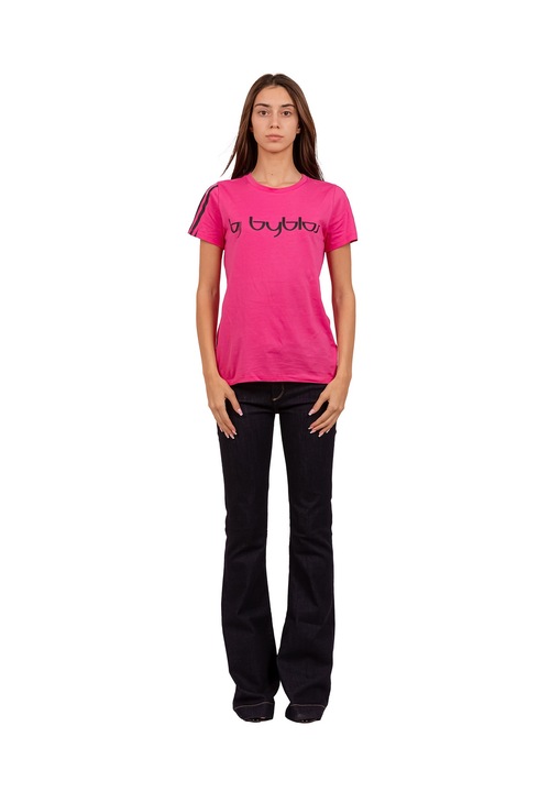 BY Byblos, Tricou cu imprimeu logo Novalia Prime, Fucsia