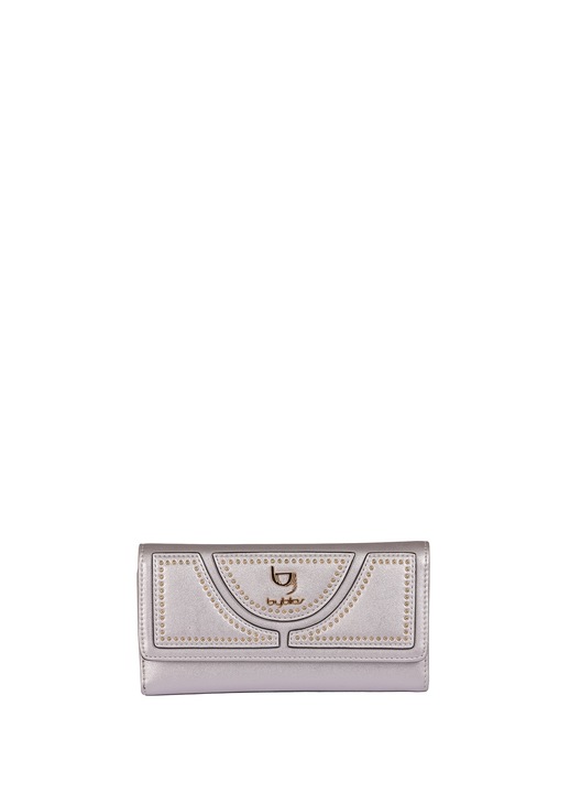 BY Byblos, Portofel de piele ecologica Elowen Elite, Argintiu